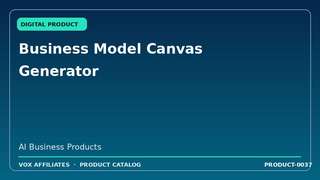 Business Model Canvas Generator
