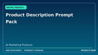 Product Description Prompt Pack
