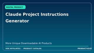 Claude Project Instructions Generator