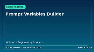 Prompt Variables Builder