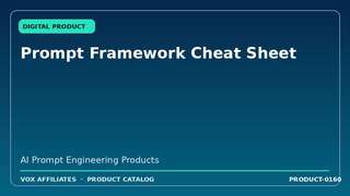 Prompt Framework Cheat Sheet