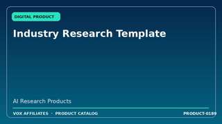 Industry Research Template