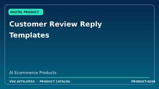 Customer Review Reply Templates