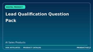 Lead Qualification Question Pack