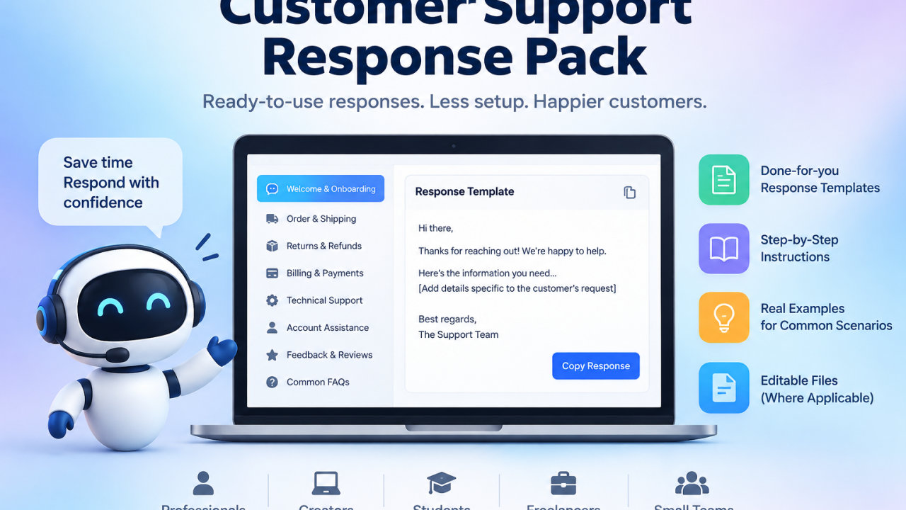Customer Support Response Pack
