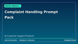 Complaint Handling Prompt Pack