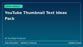 YouTube Thumbnail Text Ideas Pack