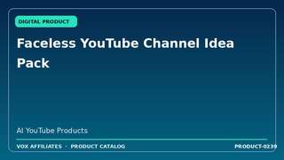 Faceless YouTube Channel Idea Pack