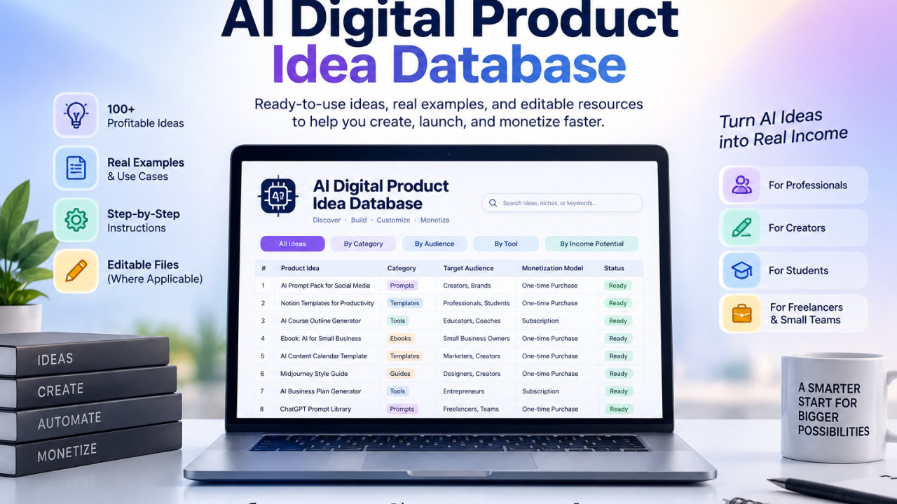 AI Digital Product Idea Database