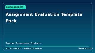 Assignment Evaluation Template Pack