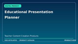 Educational Presentation Planner