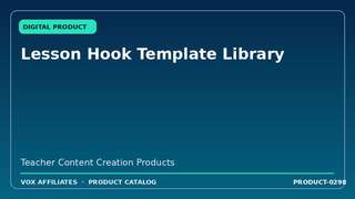 Lesson Hook Template Library