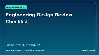 Engineering Design Review Checklist