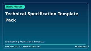 Technical Specification Template Pack