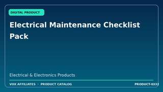 Electrical Maintenance Checklist Pack