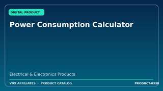 Power Consumption Calculator