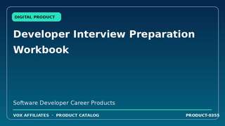 Developer Interview Preparation Workbook