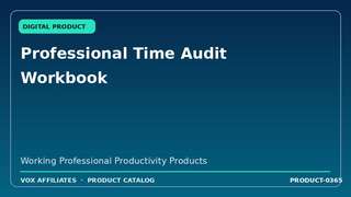 Professional Time Audit Workbook