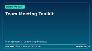 Team Meeting Toolkit