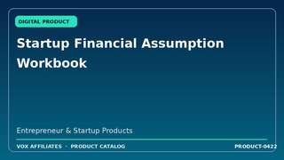 Startup Financial Assumption Workbook