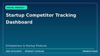 Startup Competitor Tracking Dashboard