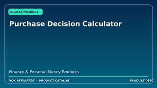 Purchase Decision Calculator
