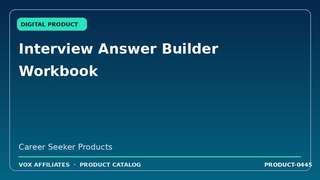 Interview Answer Builder Workbook