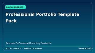 Professional Portfolio Template Pack