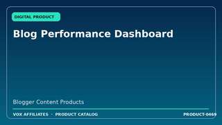 Blog Performance Dashboard