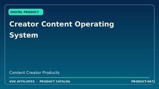 Creator Content Operating System