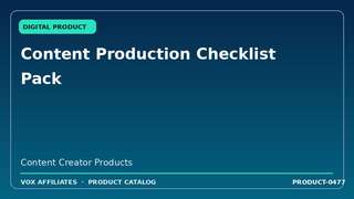 Content Production Checklist Pack