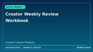 Creator Weekly Review Workbook