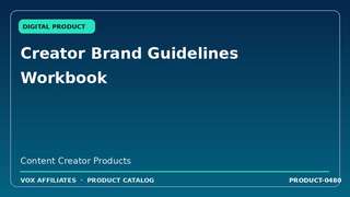 Creator Brand Guidelines Workbook