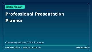 Professional Presentation Planner