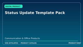 Status Update Template Pack