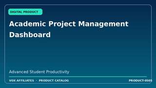 Academic Project Management Dashboard