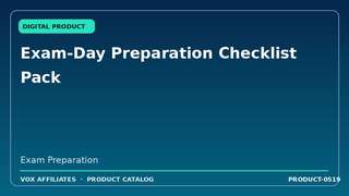 Exam-Day Preparation Checklist Pack