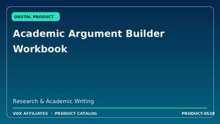 Academic Argument Builder Workbook