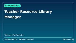 Teacher Resource Library Manager