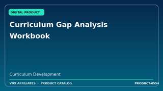 Curriculum Gap Analysis Workbook