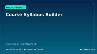 Course Syllabus Builder