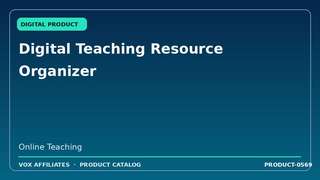 Digital Teaching Resource Organizer