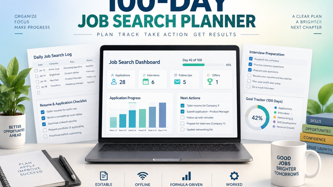 100-Day Job Search Planner