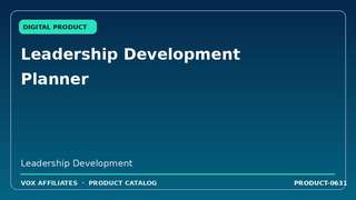 Leadership Development Planner
