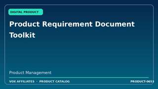 Product Requirement Document Toolkit