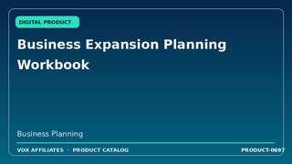 Business Expansion Planning Workbook