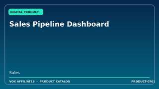 Sales Pipeline Dashboard