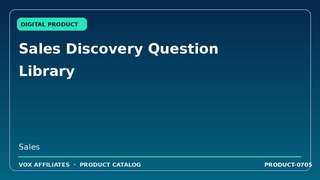 Sales Discovery Question Library
