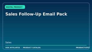 Sales Follow-Up Email Pack