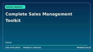 Complete Sales Management Toolkit